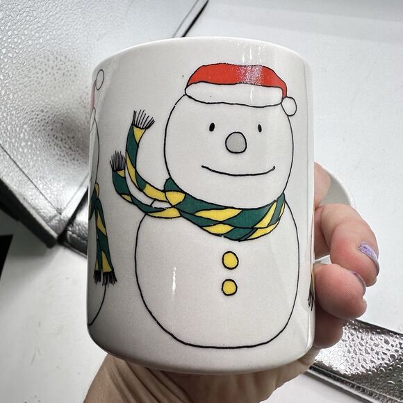 Vintage 1980s X4 Christmas Mugs 10 oz Porcelain Kitschmas In Box Kitsch - Picture 4 of 12